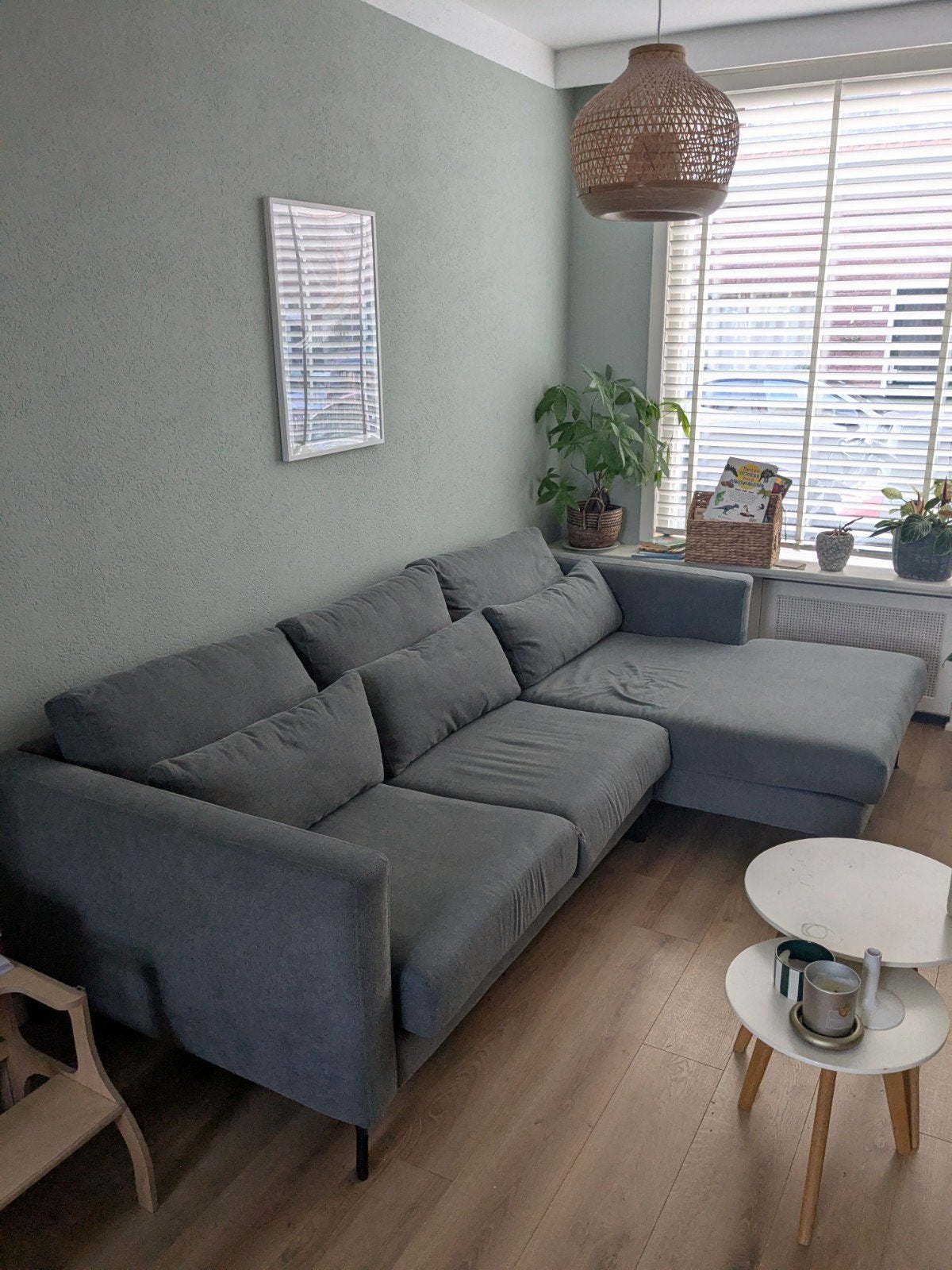 Tweedehands bank met lighoek, Ophalen, Gebruikt