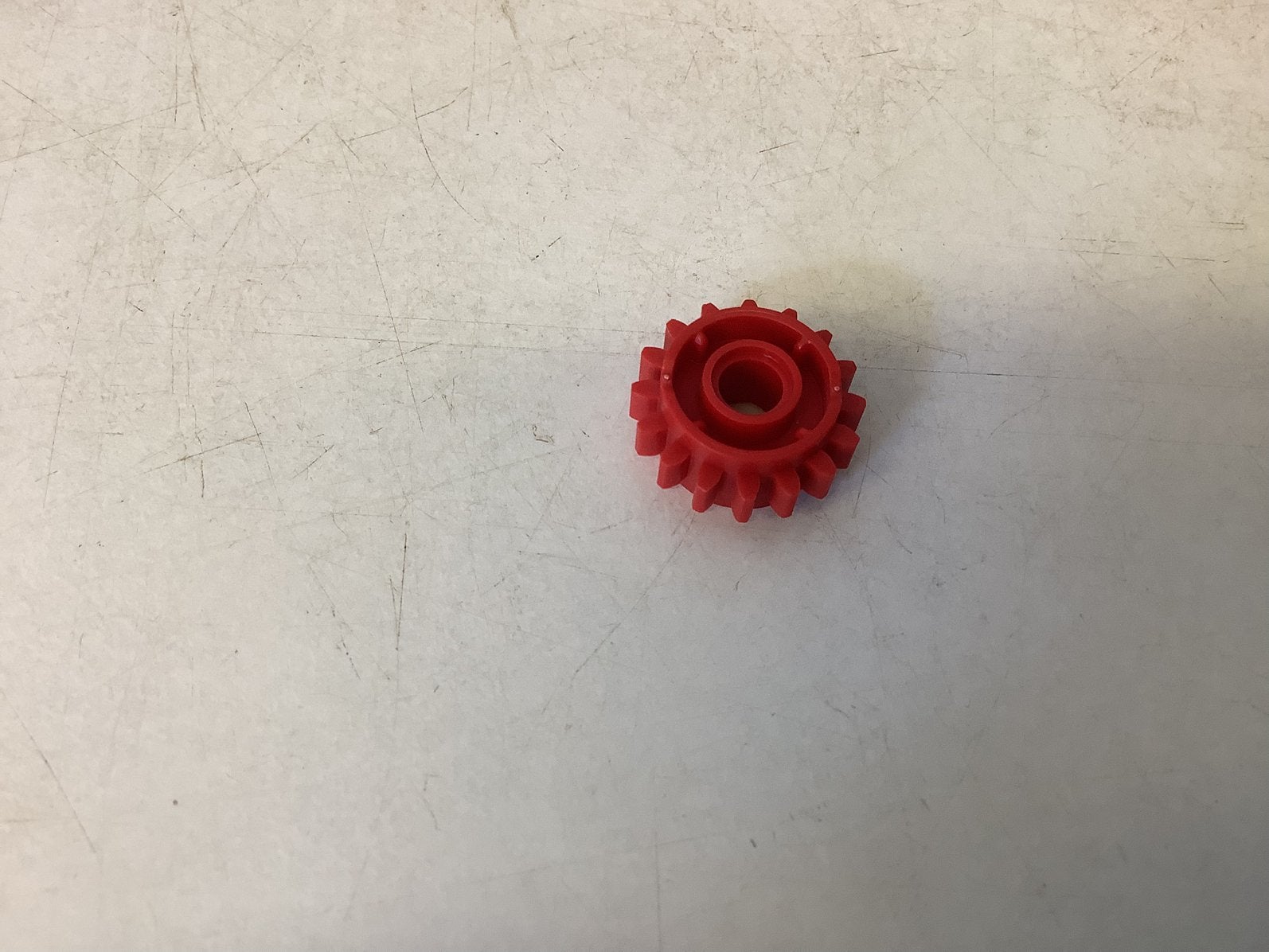 Lego Technic Gear 16 Tooth with Clutch on Both Sides rood, Ophalen of Verzenden, Gebruikt, Losse stenen, Lego