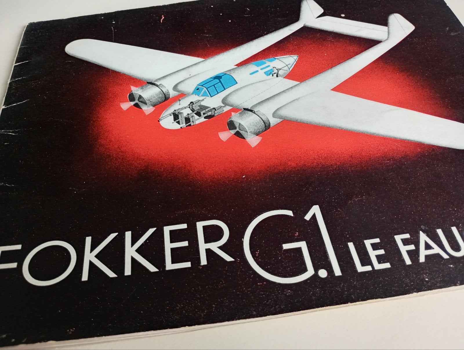 brochure Nederlandse Fokker G-1, Ophalen of Verzenden, Nederland, Boek of Tijdschrift