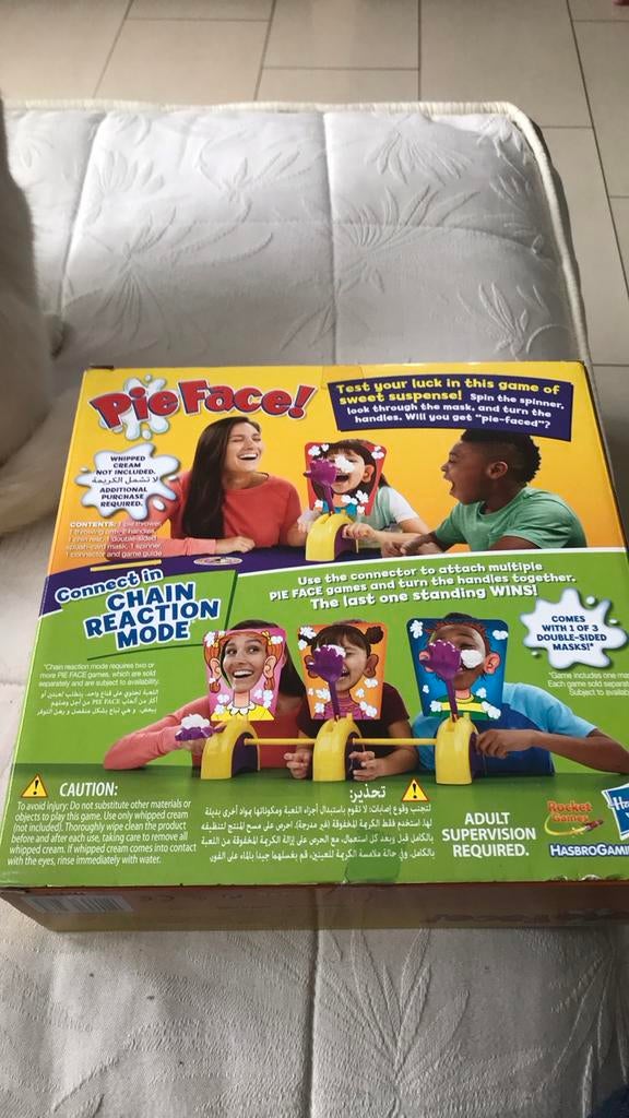 Pie Face! Spel - Hilarisch familiespel, Ophalen of Verzenden, Gebruikt