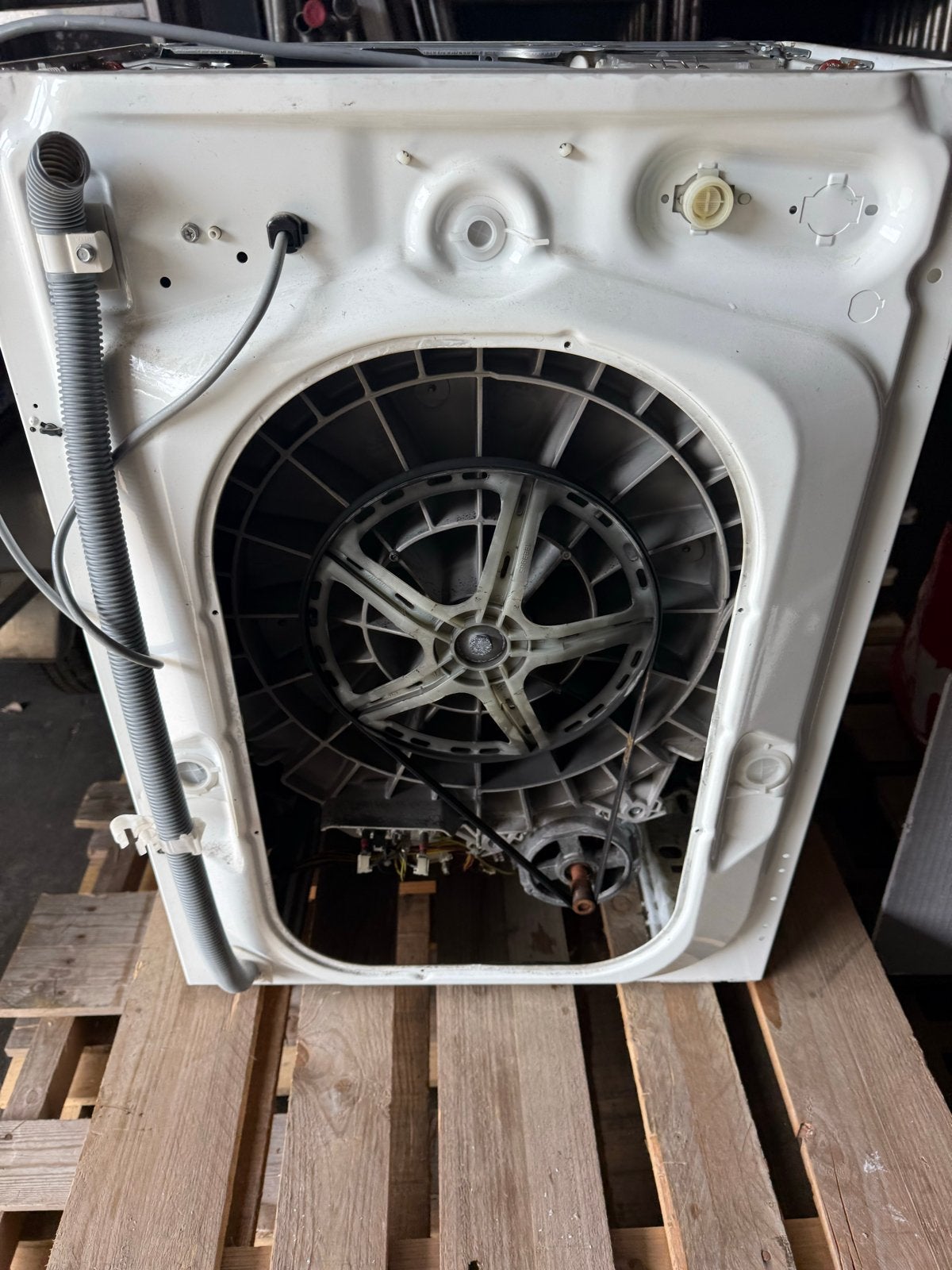 2 defecte wasmachines (trommelprobleem) - voor onderdelen, Ophalen, Niet werkend, Voorlader