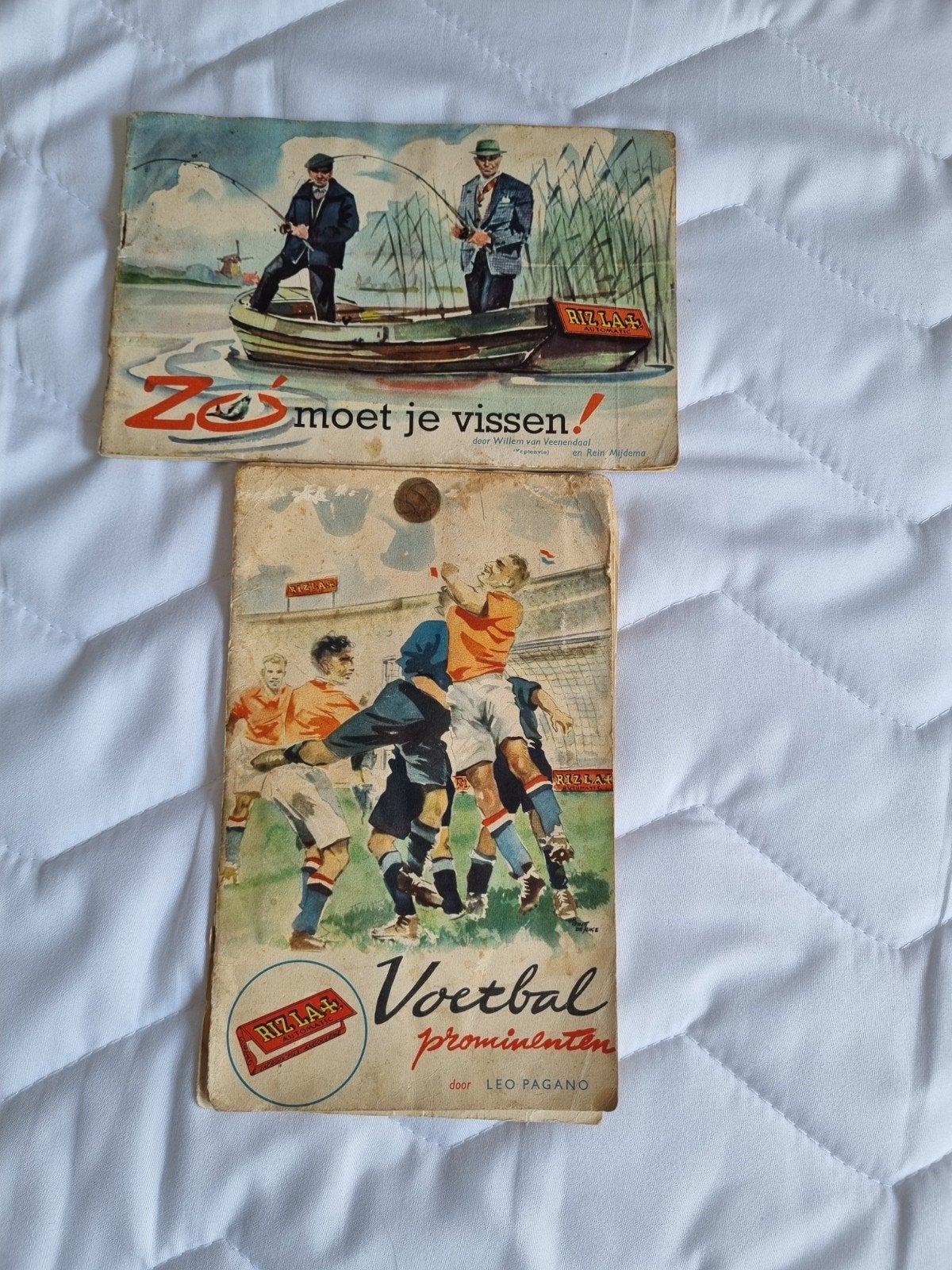 Vintage Rizla Plaatjesalbums: Vissen & Voetbal Prominenten, Ophalen of Verzenden, Gelezen, Leo Pagano (voor Voetbal Prominenten)