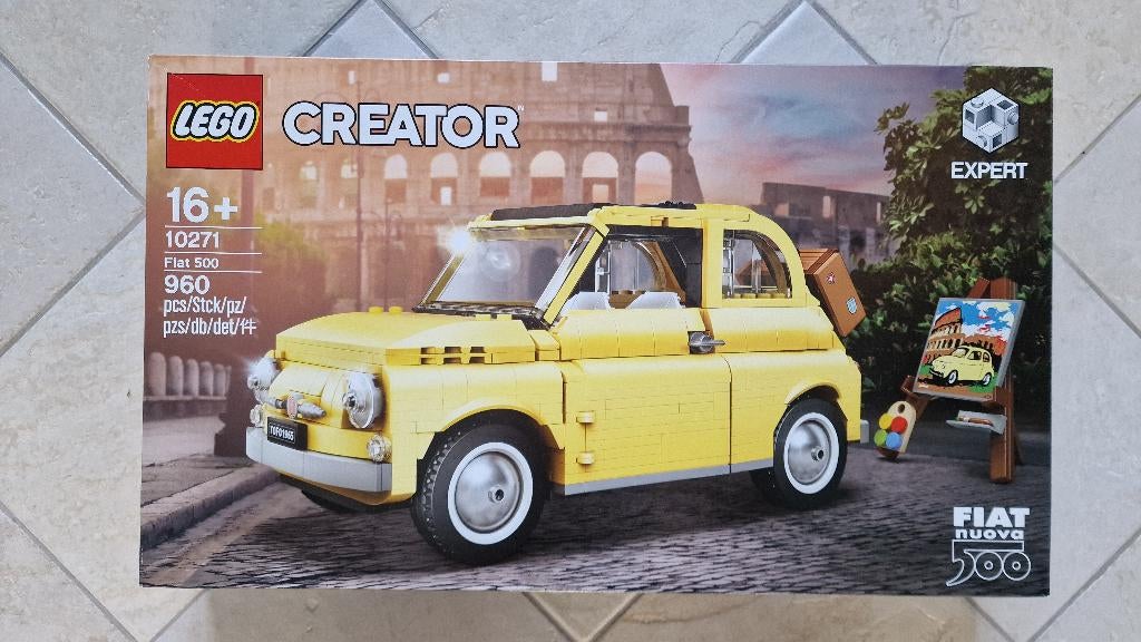 Lego 10271 Creator Fiat 500 Bright Light Yellow Edition, Ophalen of Verzenden, Nieuw, Complete set, Lego