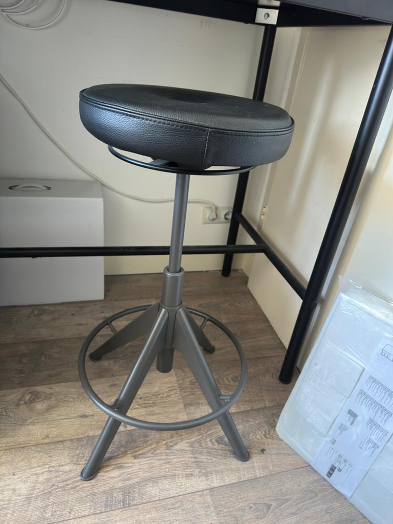 Ikea Trollberget - zit sta kruk stoel, Ophalen of Verzenden, Gebruikt, IJzer