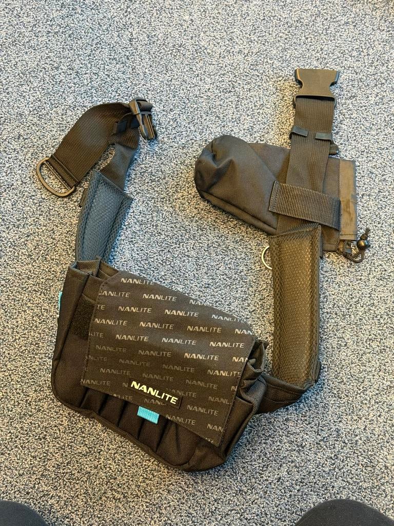 Nanlite Riem met Pouch en Lens Pouch - Nieuw, Audio, Tv en Foto, Fotografie | Fototassen, Ophalen of Verzenden, Nieuw, Heuptas