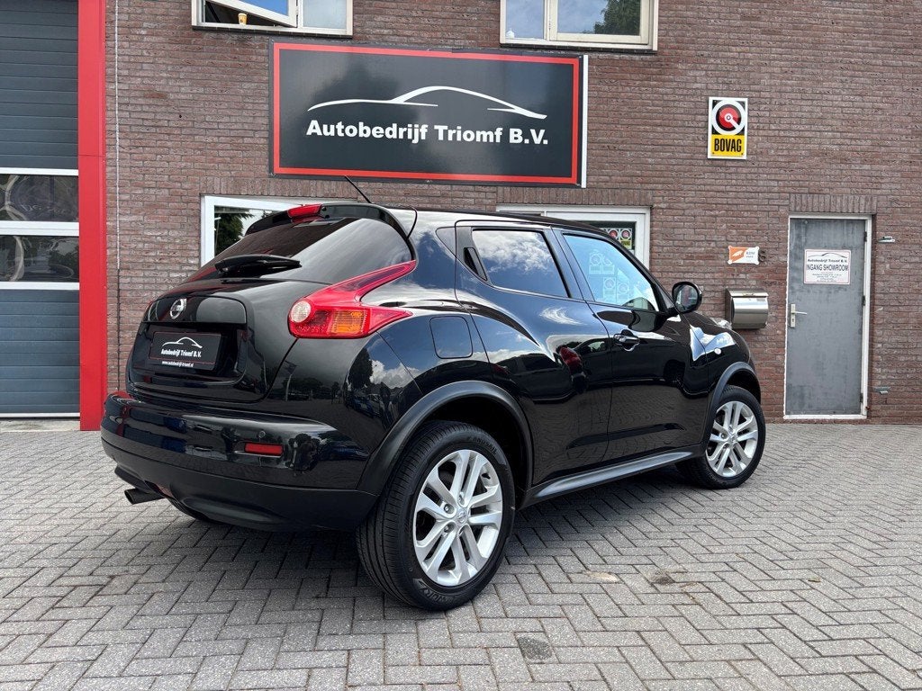Nissan Juke 1.6 AUTOMAAT- CRUISECONTROL- NAVIGATIE- PARKEERS, Auto's, Euro 5, 4 cilinders, Parkeersensor, Origineel Nederlands