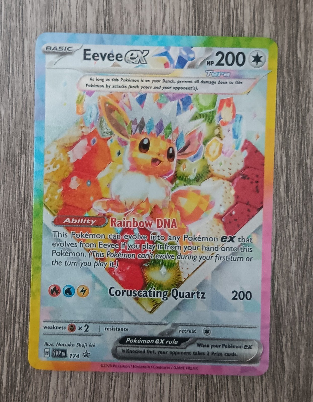 Eevee promo Scarlet&Violet, Ophalen of Verzenden, Zo goed als nieuw, Losse kaart, Foil