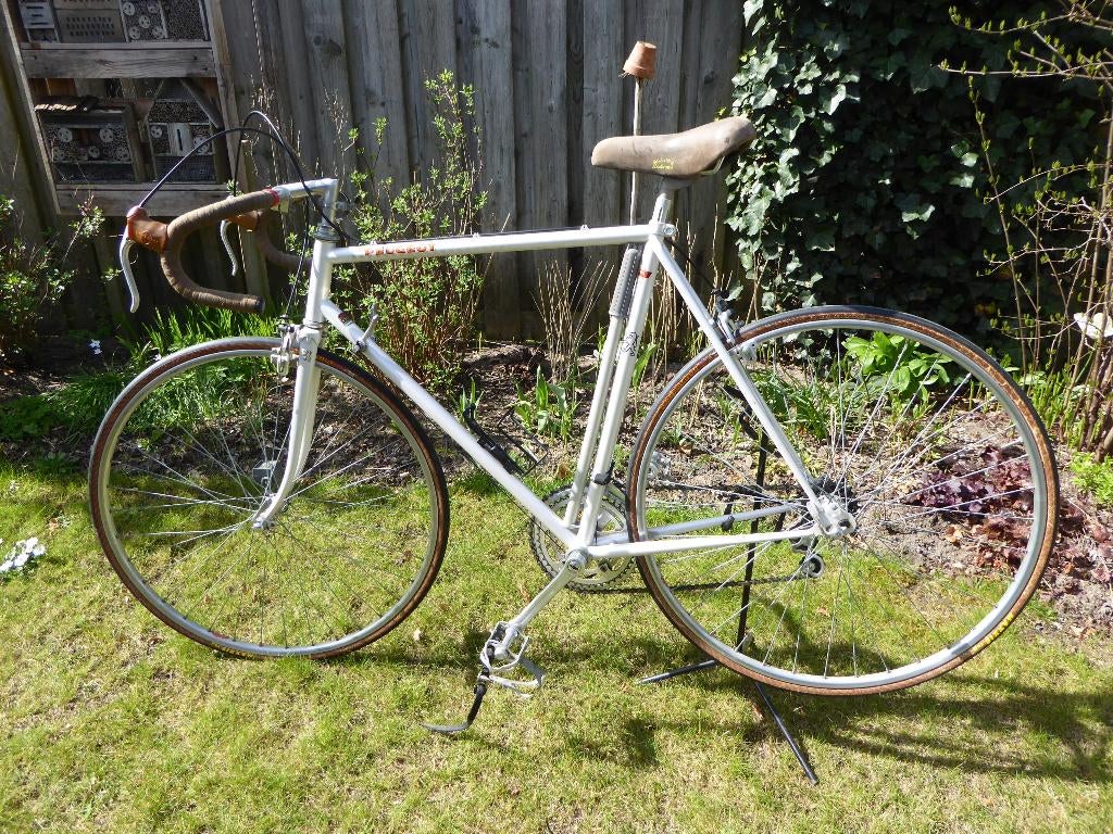 Retro racefiets Peugeot carbolite 103, Fietsen en Brommers, Gebruikt, Velgrem, 53 tot 57 cm, Ophalen