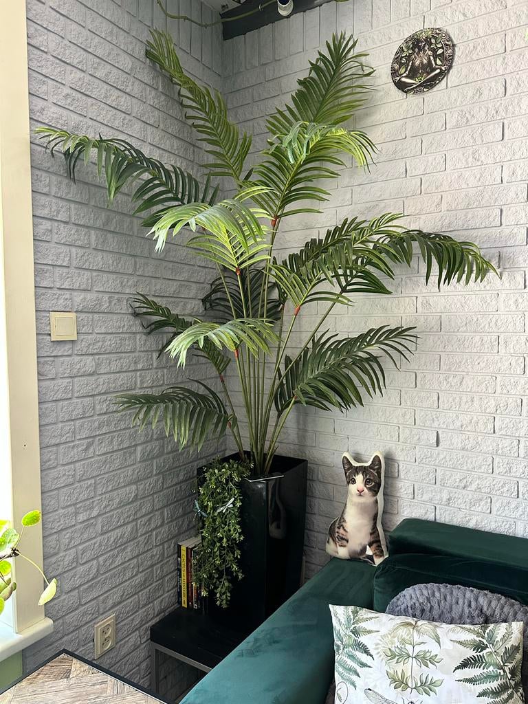 Grote Kunstpalm 170cm hoog excl Pot, Ophalen, Binnen, Groen, Kunstplant