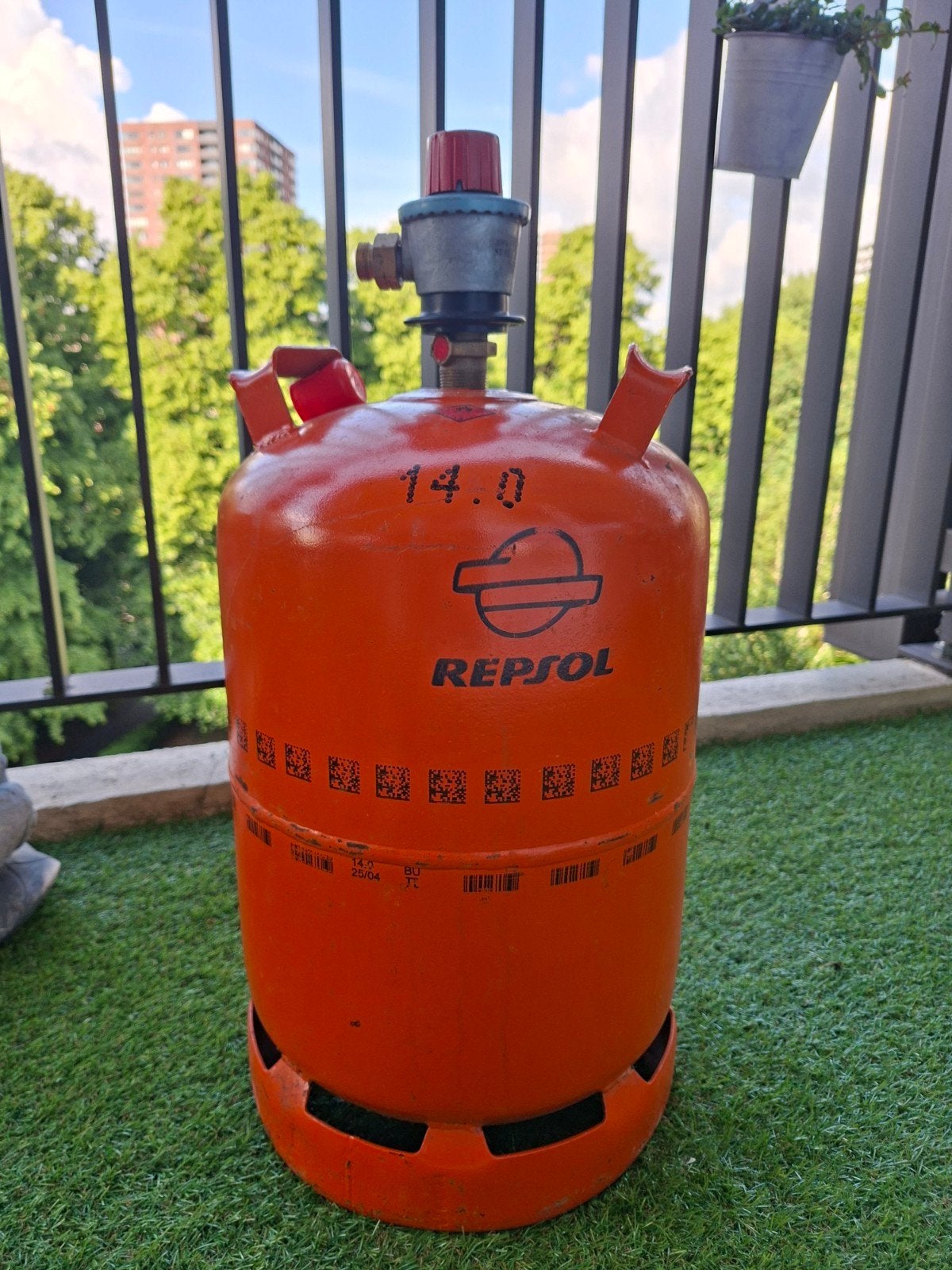 Spaanse gasfles te koop (leeg), Caravans en Kamperen, Ophalen