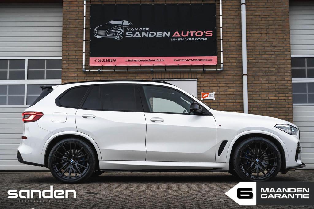 BMW X5 xDrive45e M-sport|Parelmoer|Maxton|Pano|360|H&K|22', Auto's, BMW, Automaat, Wit, Leder, Vierwielaandrijving