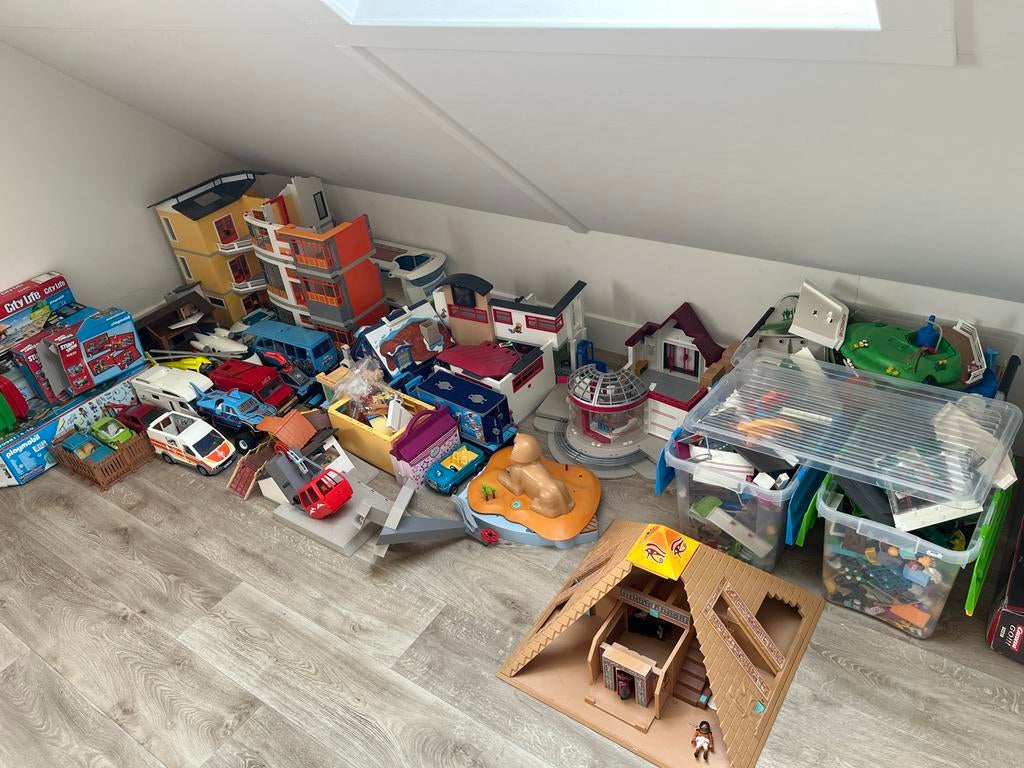 Grote Playmobil collectie: huizen, voertuigen en sets, Ophalen of Verzenden, Zo goed als nieuw, Los playmobil