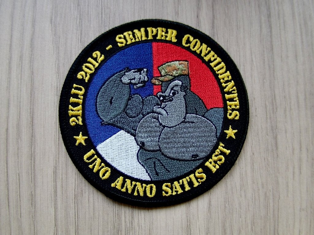 Patch 2KLu 2012 'Semper Confidentes * Uno Anno Satis Est', Verzenden, Luchtmacht, Nederland, Embleem of Badge