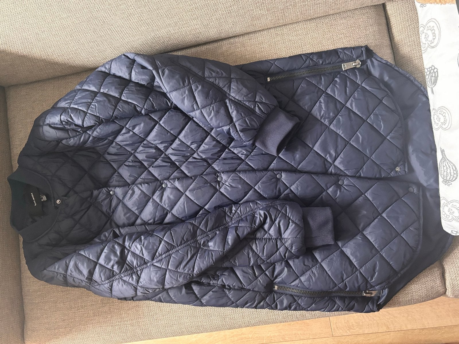 Vero Moda Gewatteerde Jas - Donkerblauw, Ophalen of Verzenden, Zo goed als nieuw, Maat 38/40 (M), Blauw