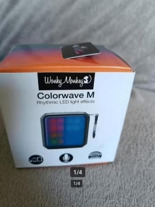 luidspreker speaker bluetooth Wonky Monkey nieuw met disco, Overige merken, Overige typen, Nieuw, Ophalen of Verzenden