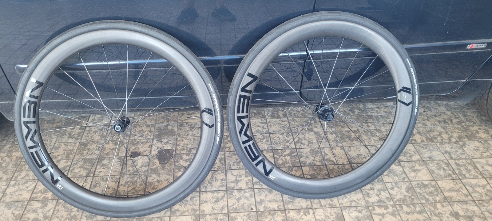 Newmen Streem A.49/A.54 Carbon Wielset met Conti GP5000, Wiel, Nieuw, Ophalen of Verzenden, Newmen