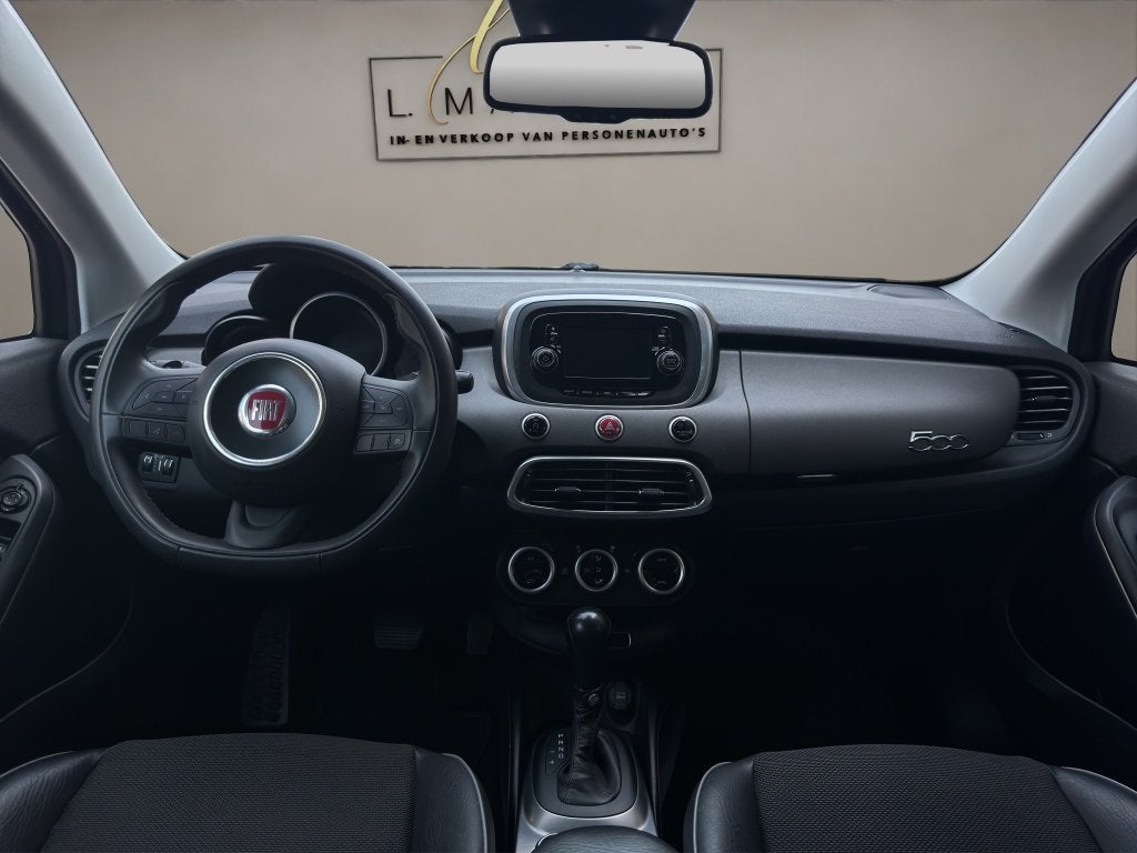 Fiat 500X 1.4 Turbo Cross 2017 ZWART | Automaat | Navigatie, Auto's, Fiat, 15 km/l, Gebruikt, 1295 kg, 4 cilinders
