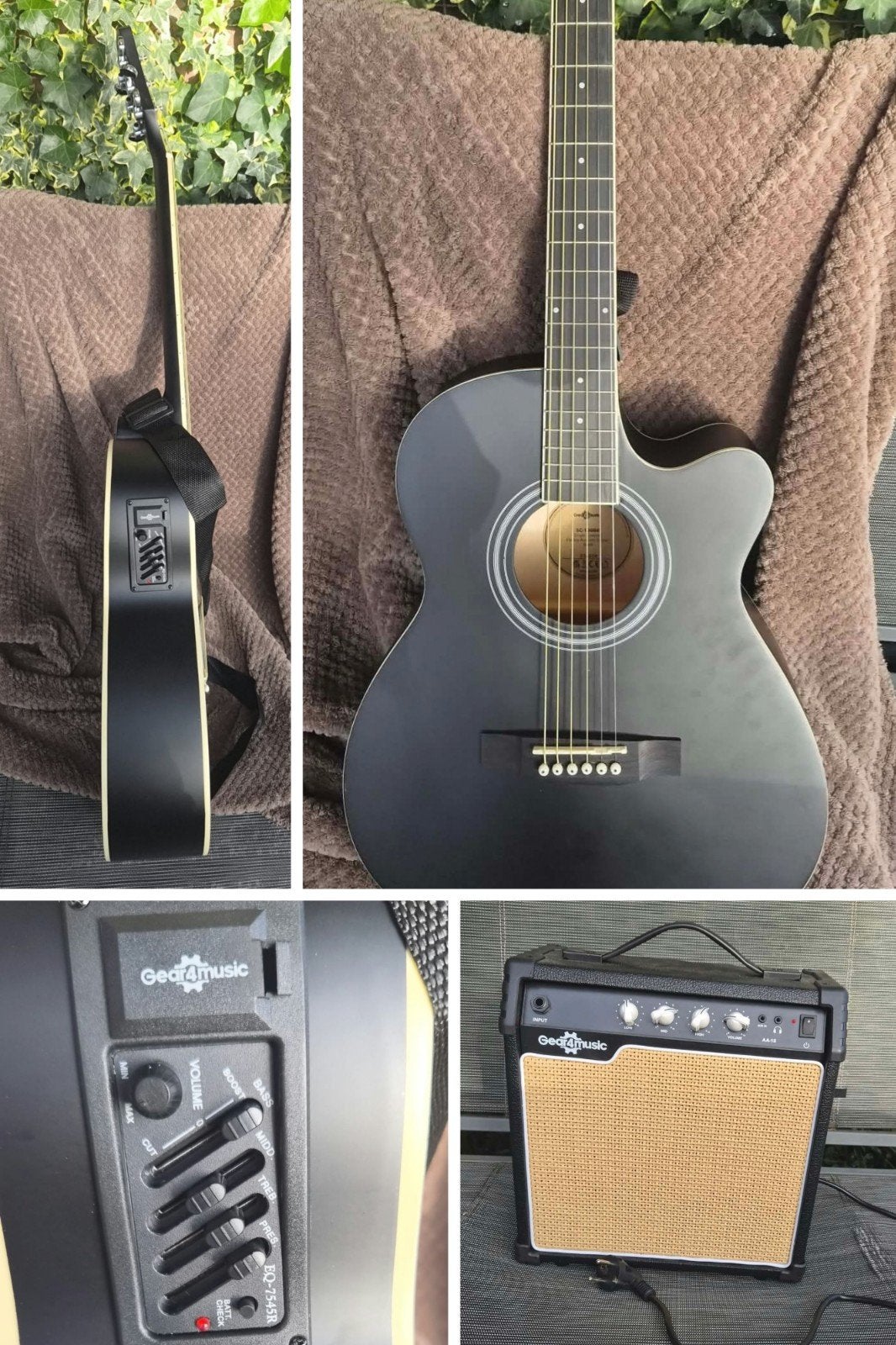 Foto 2 van Elektro-akoestische gitaar nieuw met versterker