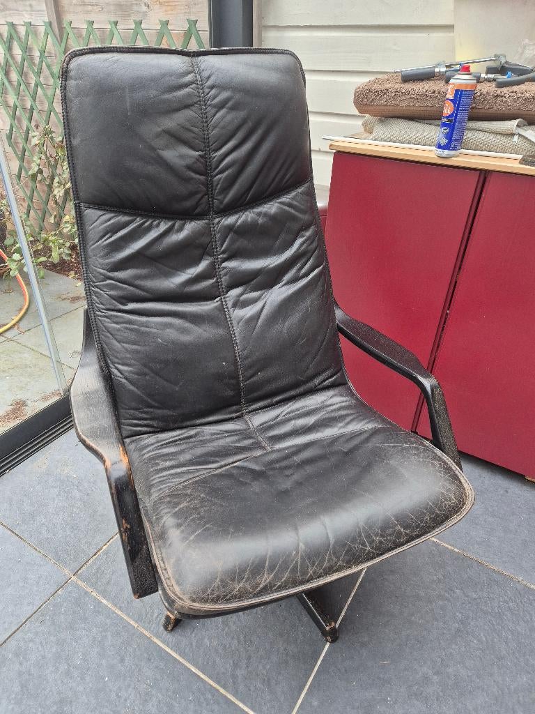 Mooi oud fauteil, Ophalen, Gebruikt, 75 tot 100 cm, Metaal