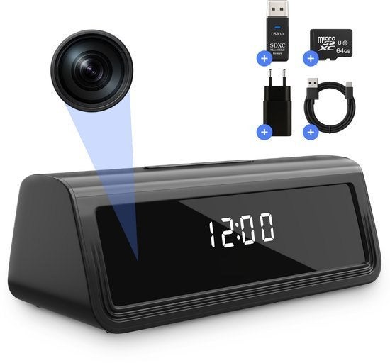 Bastix S1 Spy Camera Klok, Overige typen, Ophalen of Verzenden, Zo goed als nieuw, WiFi