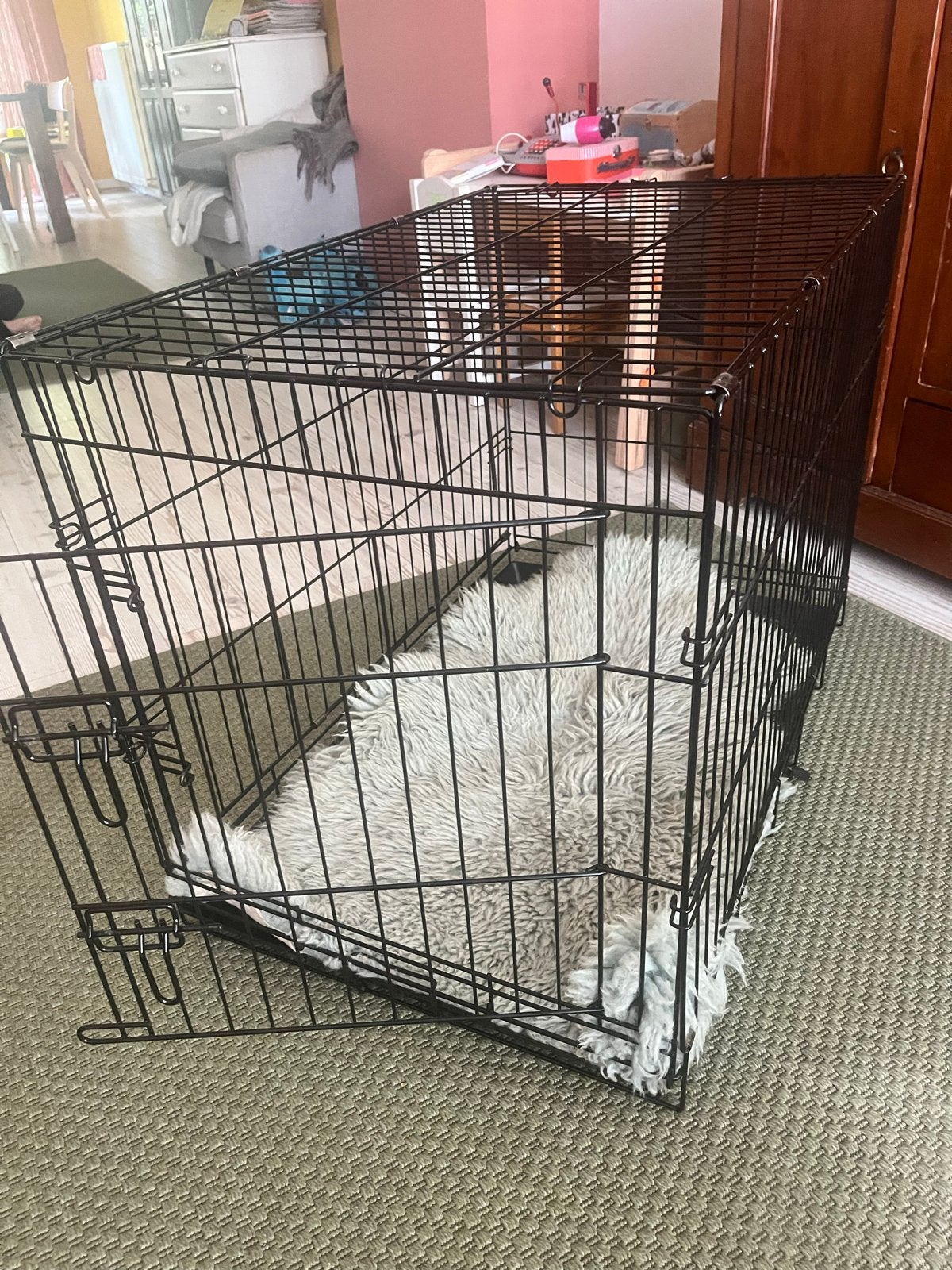 Zwarte bench 90cm bij 60cm, Ophalen, Zo goed als nieuw