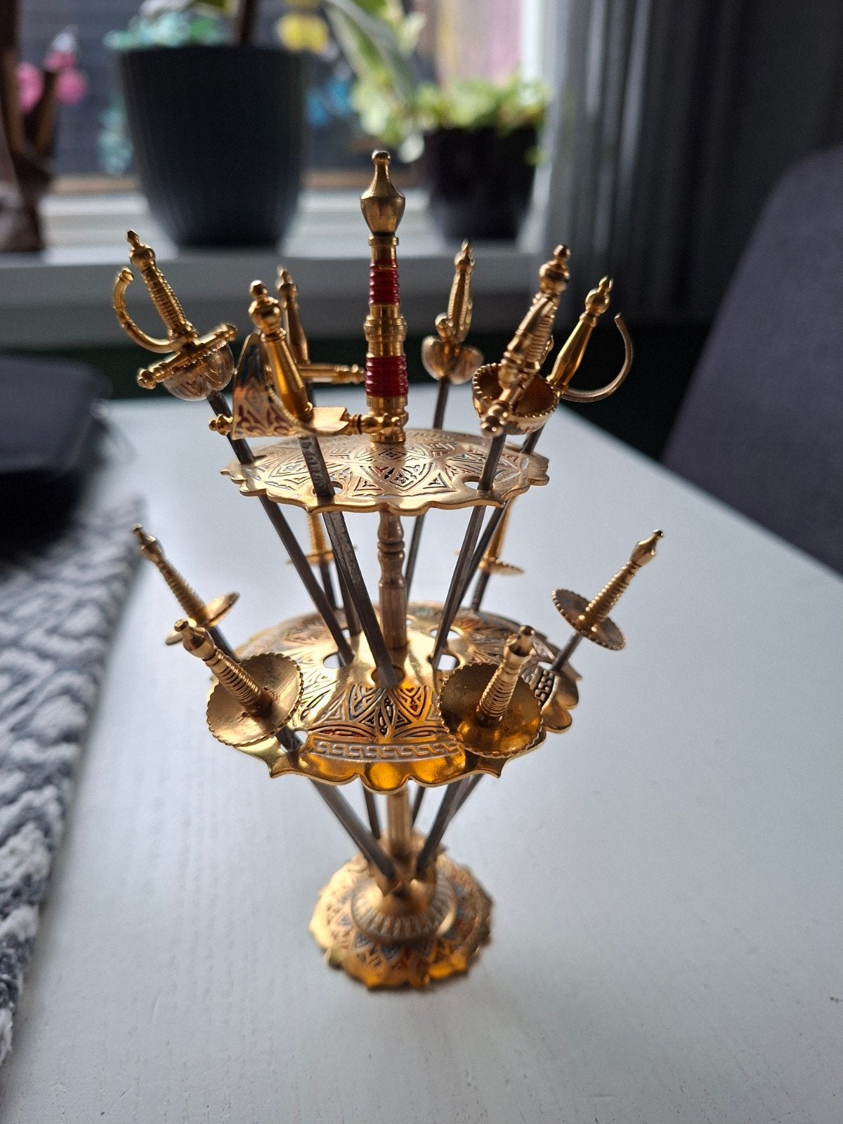 Decoratieve cocktailprikkerset in zwaardvorm, Ophalen of Verzenden