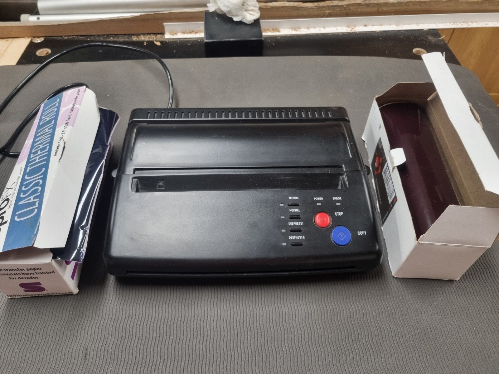 Tattoo stencil printer met transfer papier, Ophalen of Verzenden, Zo goed als nieuw
