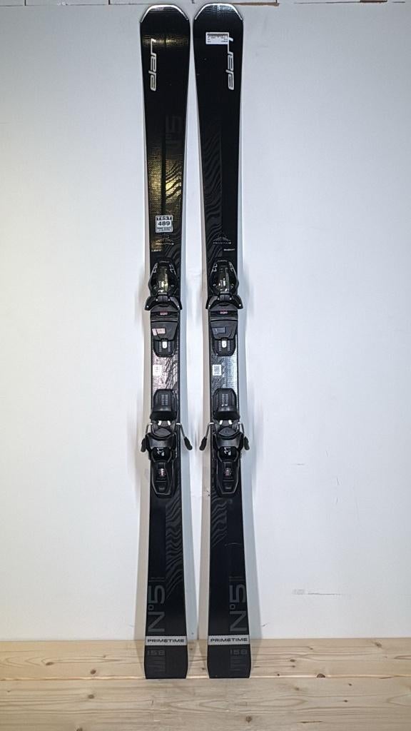 Elan Primetime N5 BE dames carveski's lengte 158 testski's, Overige merken, Info@elanski.com, 140 tot 160 cm, Gebruikt
