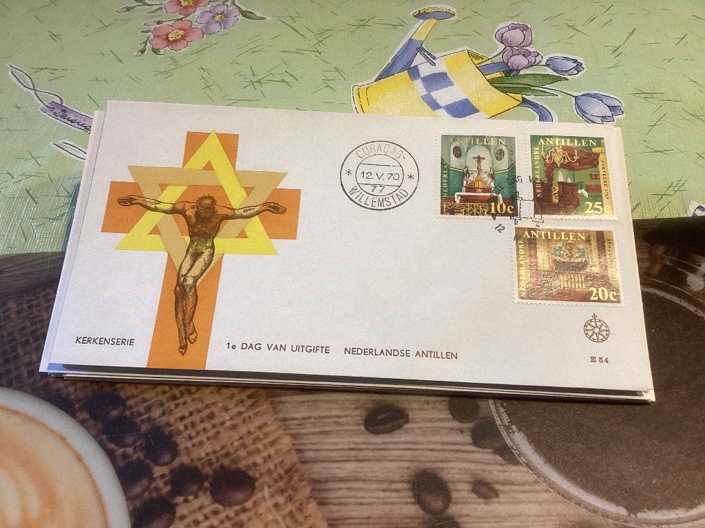 No4300 Ned. Antillen E54 karrewiel Heb ook Nederland jaar, Postzegels en Munten, Ophalen of Verzenden, Onbeschreven, Rest van de wereld