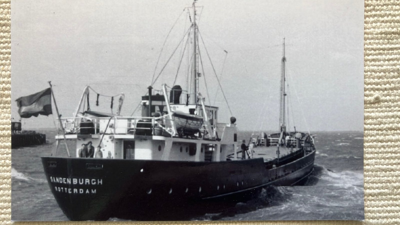 SANDENBURGH    Wm Müller  - 1957  -1969   Landsmeer, Verzamelen, Scheepvaart, Ophalen of Verzenden, Zo goed als nieuw, Kaart, Foto of Prent