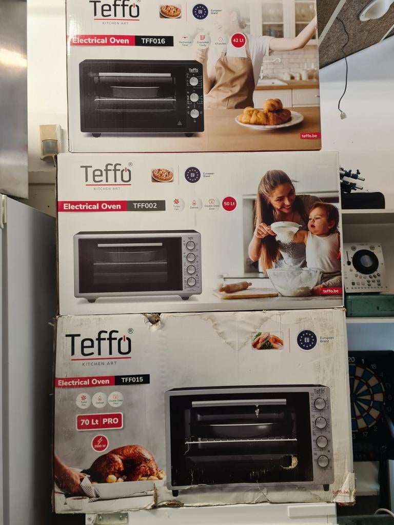 Teffo Elektrische Ovens 32L, 50L en 70L - Nieuw, Witgoed en Apparatuur, Ovens, Ophalen, Nieuw, Minder dan 45 cm