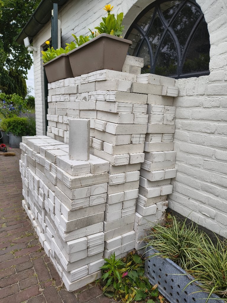 Kalkzandstenen kalkzandsteen goedkoop, Doe-het-zelf en Verbouw, Metselstenen, Ophalen, Gebruikt, Kalkzandstenen