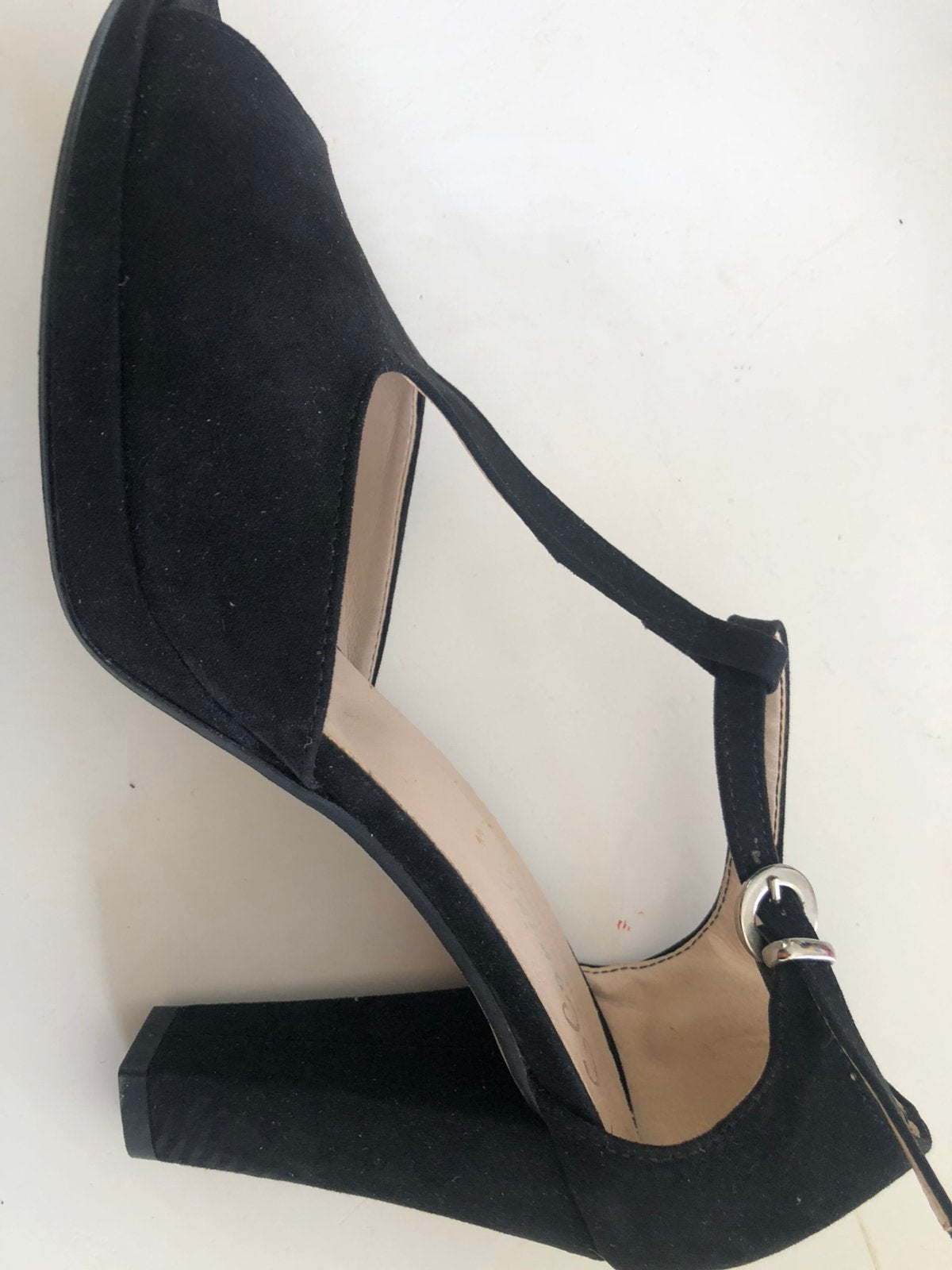 Te koop: nieuwe leren schoenen, Carina, zwart, 40, Ophalen of Verzenden, Nieuw, Zwart