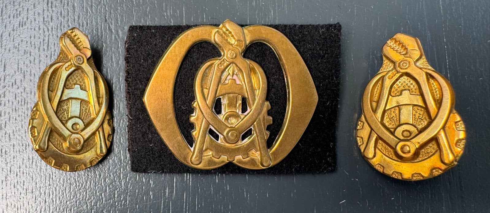 KL set oude emblemen TD, Ophalen of Verzenden, Landmacht, Nederland, Embleem of Badge