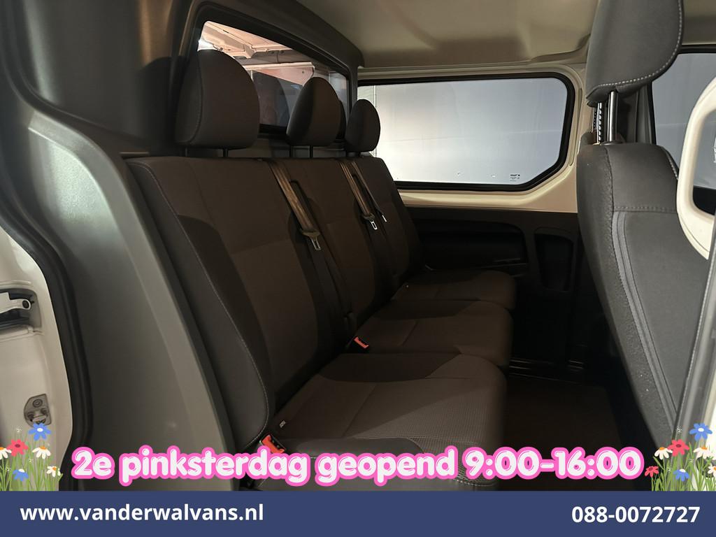 Renault Trafic 2.0 dCi 120pk L2H1 Dubbele Cabine Euro6 Airco, Auto's, Voorwielaandrijving, Stof, Gebruikt, Euro 6