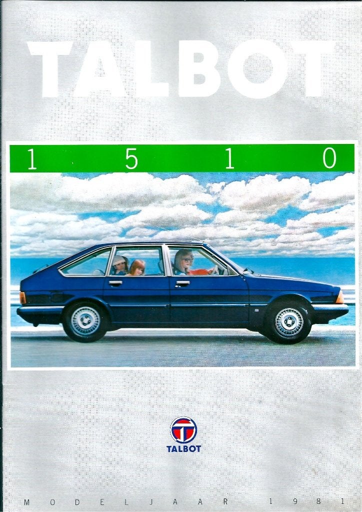 Brochure Talbot 1510 1981, Ophalen of Verzenden, Gelezen, Overige merken