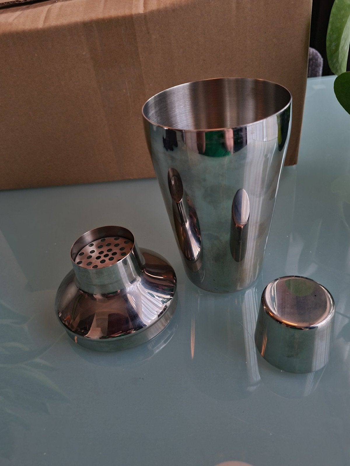 Cocktail shaker merk keltum zie beschrijving, Keltum, Ophalen of Verzenden, Zo goed als nieuw, Rvs of Chroom