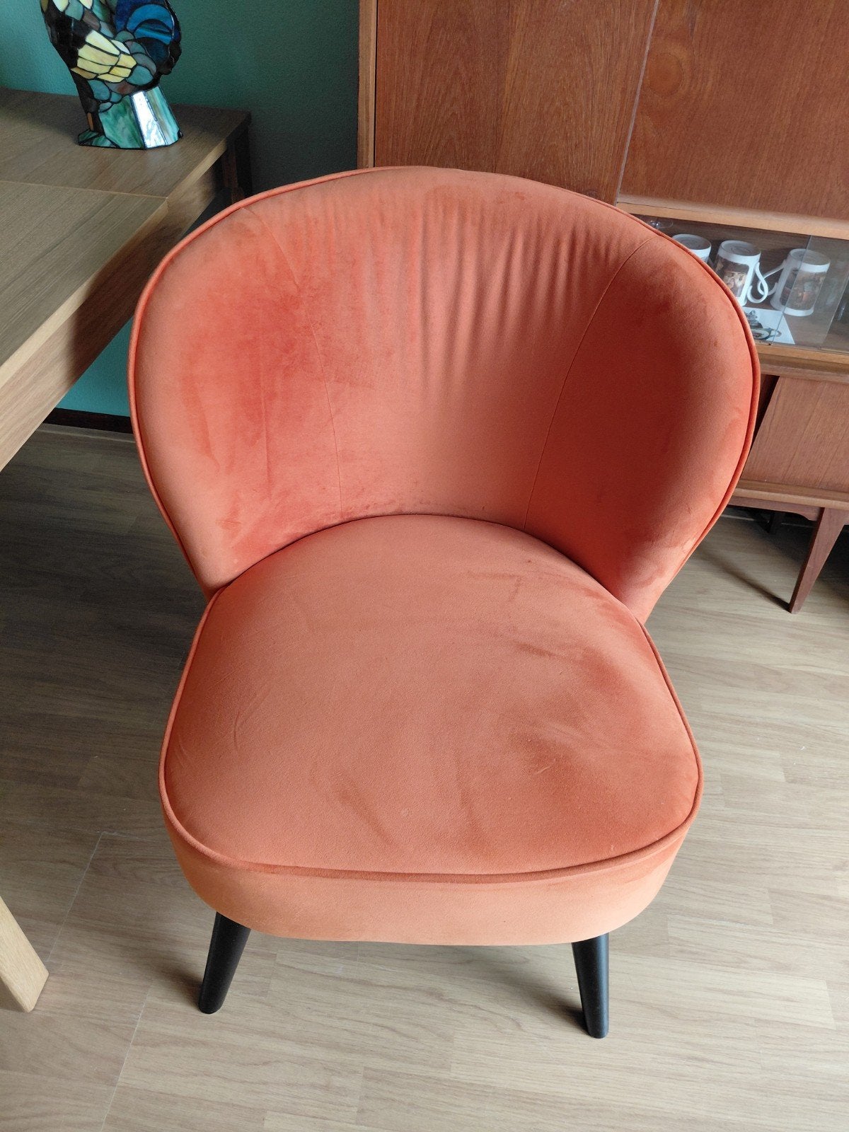 Oranje fauteuil/stoel., Ophalen, Zo goed als nieuw, 75 tot 100 cm, 50 tot 75 cm
