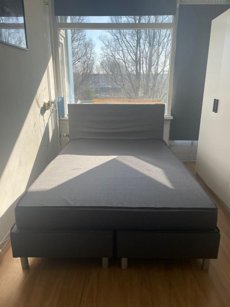 Boxspring bed Alta 140x200cm, Ophalen, Tweepersoons, 140 cm, Zo goed als nieuw