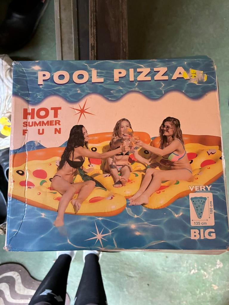 Pool pizza luchtbed zwembad, Ophalen of Verzenden, Nieuw, Overige typen