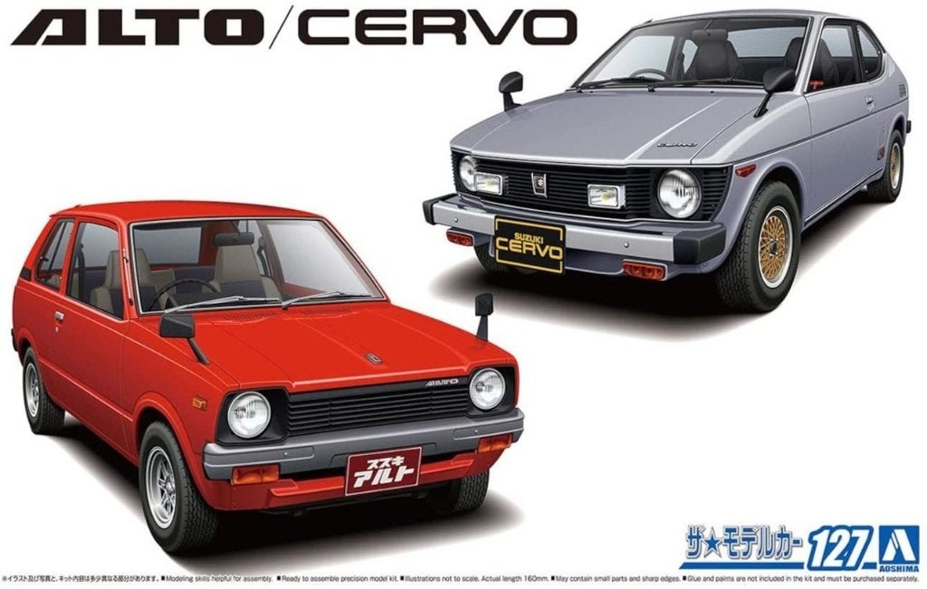 Suzuki Alto + Suzuki Cervo, 1/20, Aoshima, Overige merken, Auto, ., Groter dan 1:32