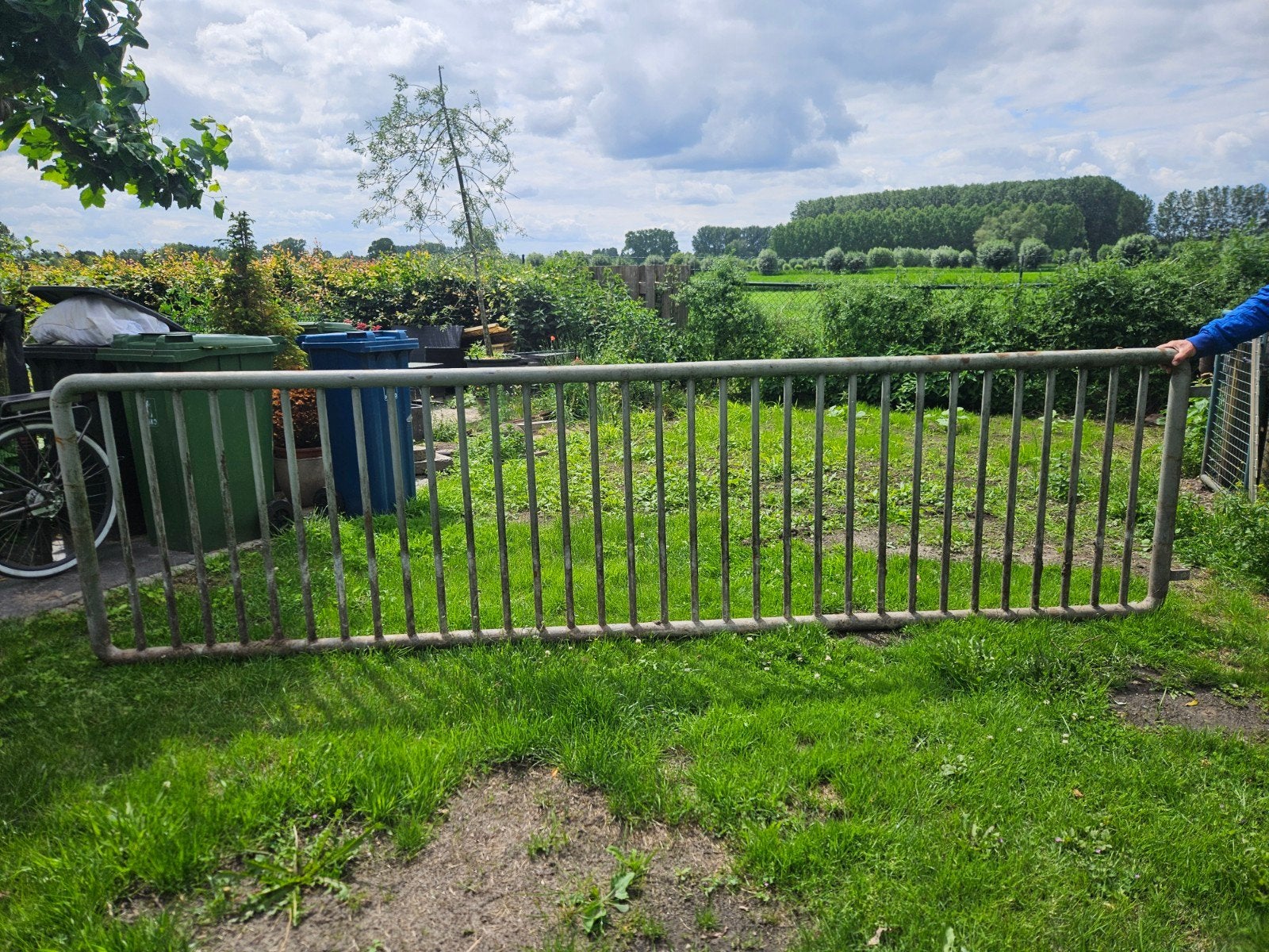 Robuust ijzeren hekwerk - Ideaal voor tuin of erf, Ophalen of Verzenden, Gebruikt, IJzer, Spijlenhekwerk