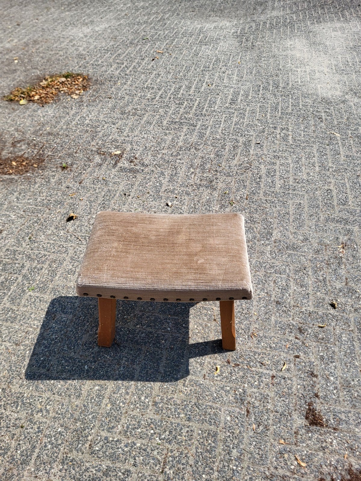Vintage voetenbankje / krukje, Ophalen, Gebruikt