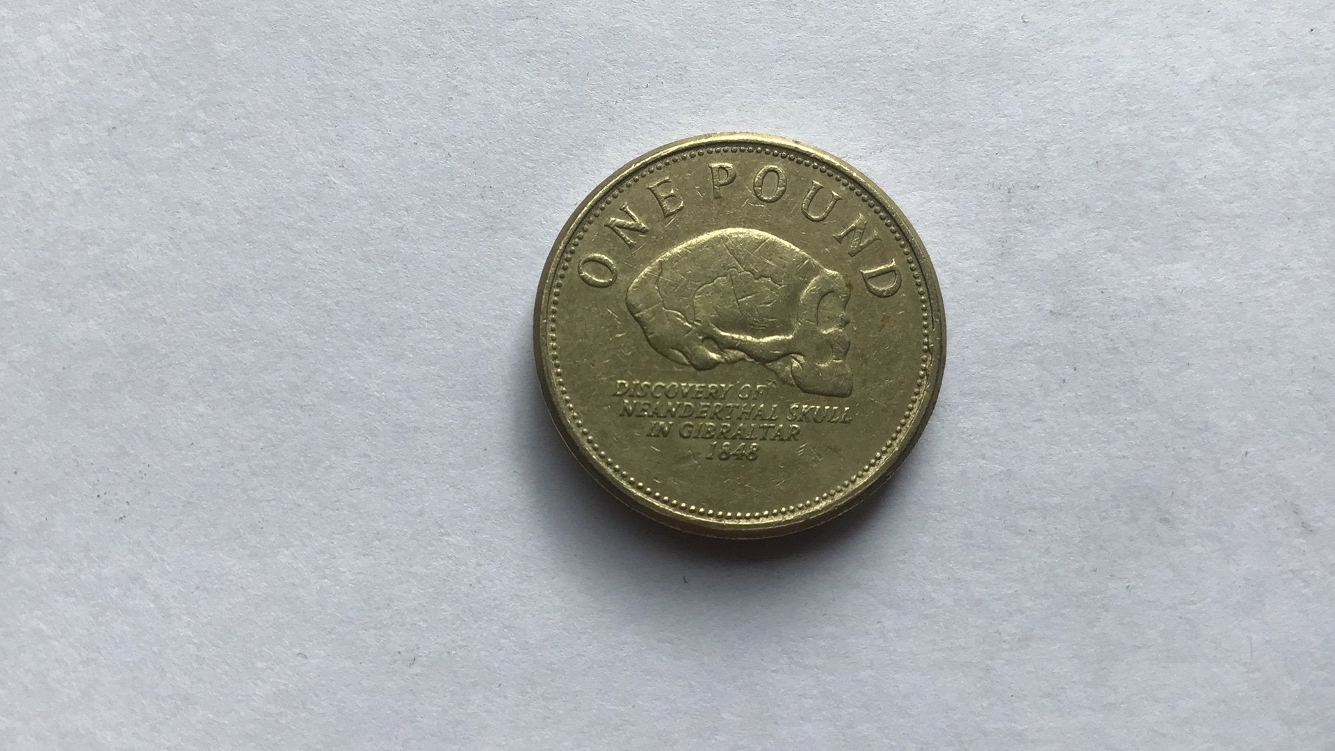 Gibraltar 1 pound 2012., Postzegels en Munten, Ophalen of Verzenden, Overige landen