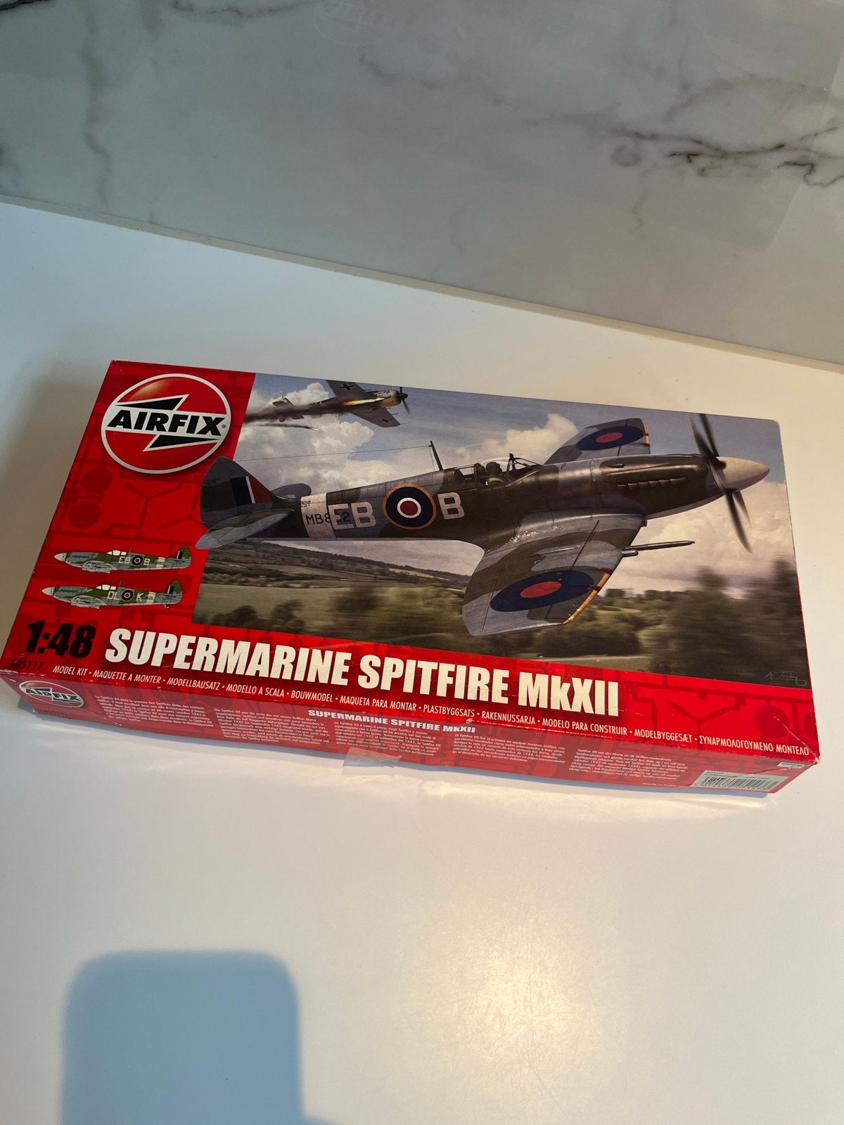 Airfix Supermarine Spitfire MKXII Modelbouwkit 1:48, Overige merken, Nieuw, Ophalen of Verzenden, Groter dan 1:72