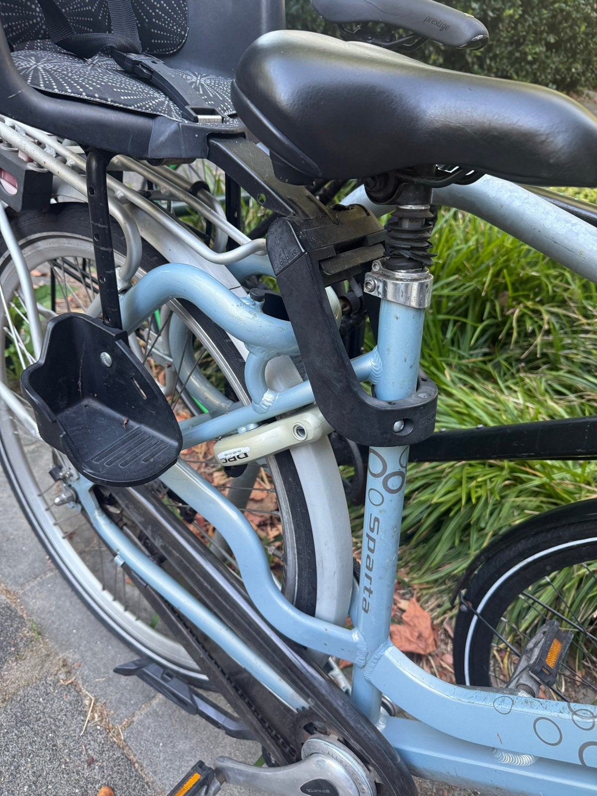 Sparta Amazone Dynamic met Bobike zitjes, Ophalen, Gebruikt, Achterzitje, Voetsteuntjes