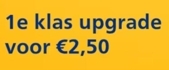 1e klas upgrade NS, geldig t/m 30 juni 2026, Tickets en Kaartjes, Drie personen of meer, Trein, Kortingskaartje