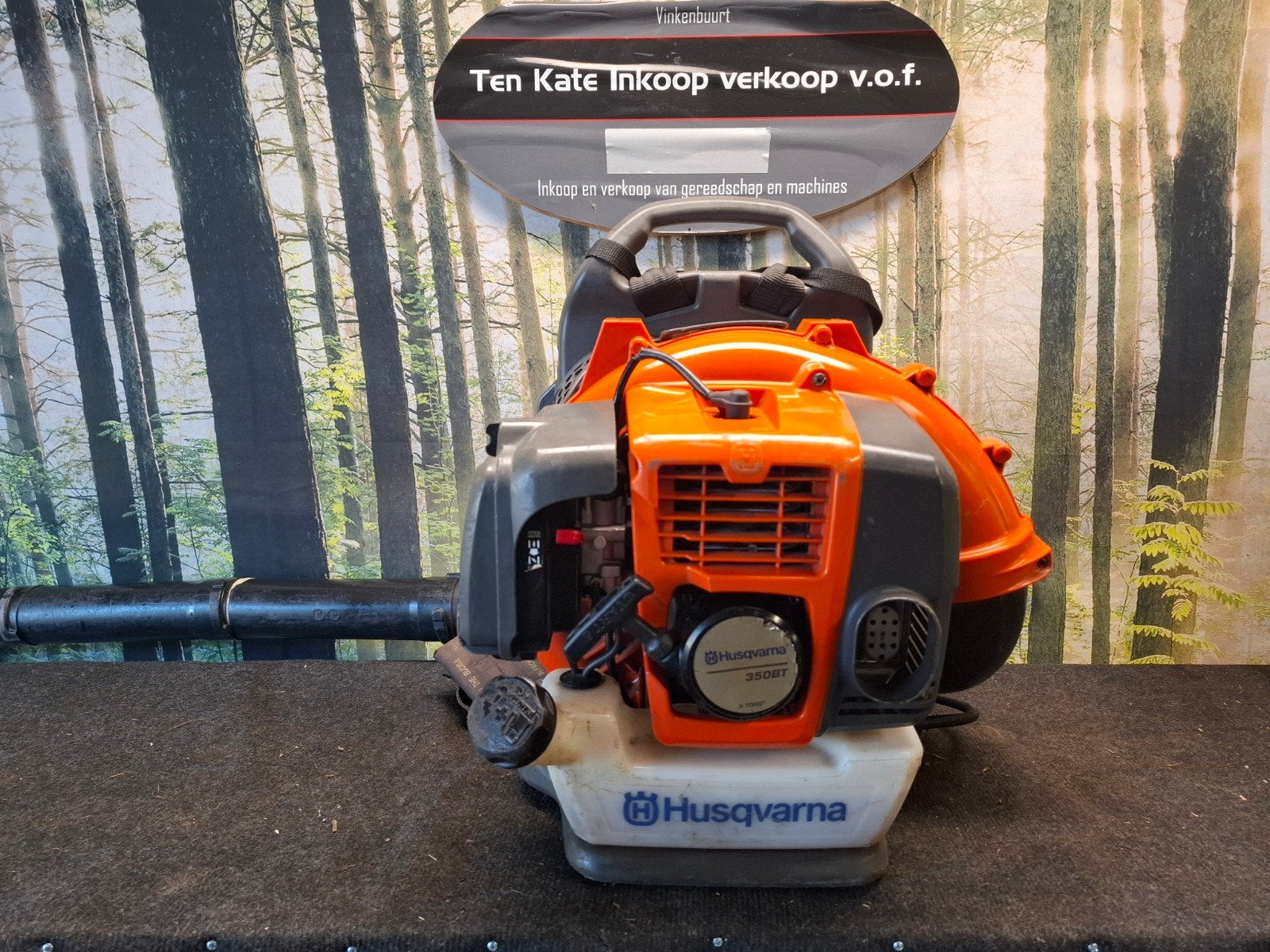 Husqvarna bladblazer 350 BT, Ophalen, Benzine, Gebruikt, Ruggedragen