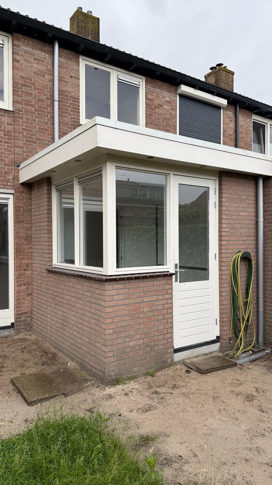 Kozijn met buitendeur en raam, Doe-het-zelf en Verbouw, Kozijnen en Schuifpuien, Ophalen, Gebruikt, Deurkozijn, 150 tot 225 cm