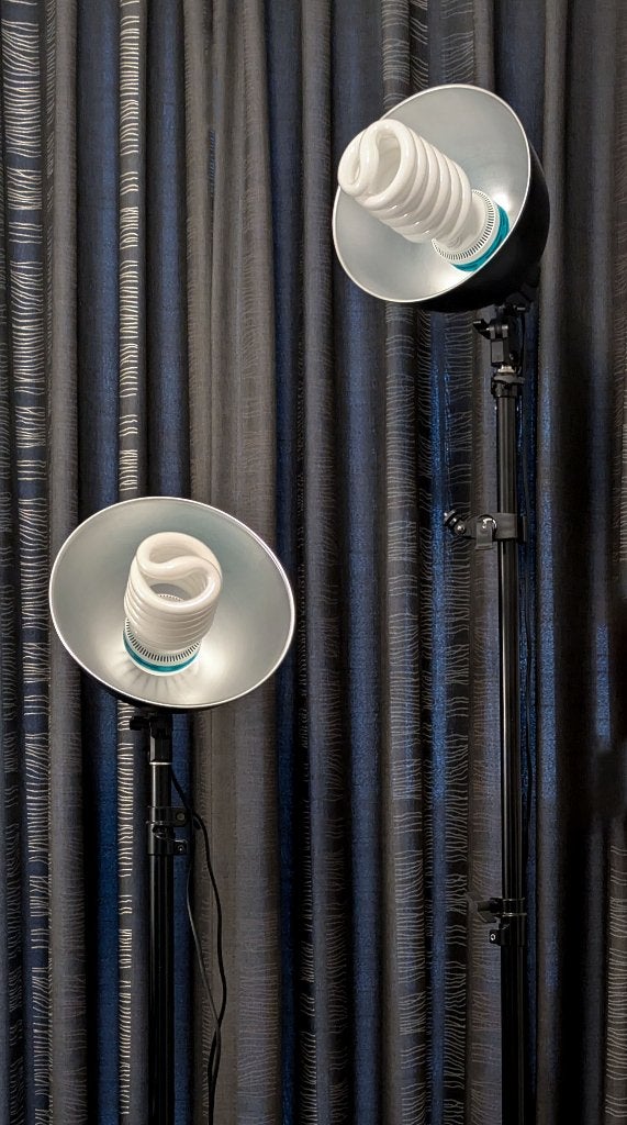 Bresser set van 2 fotostudio lampen op statief, Ophalen, Bresser, Zo goed als nieuw, Studiolamp